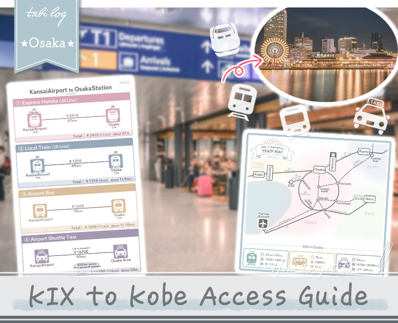 How to get from Kansai Airport to Kobe Station Sannomiya