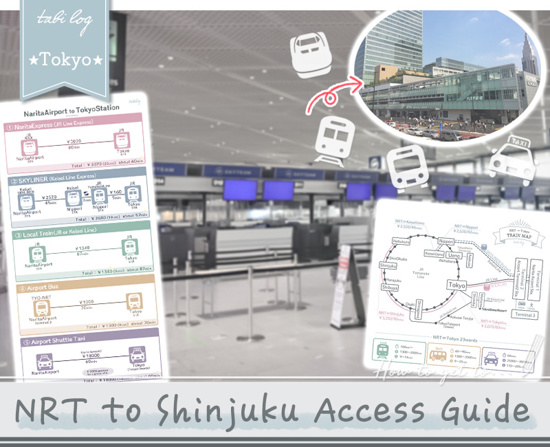 How to get from Narita Airport(NRT) to Shinjuku Sta.