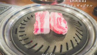 【肉典食堂】韓国の絶品サムギョプサルを頬張る！メニュー・行き方